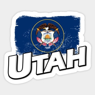 Utah flag Sticker